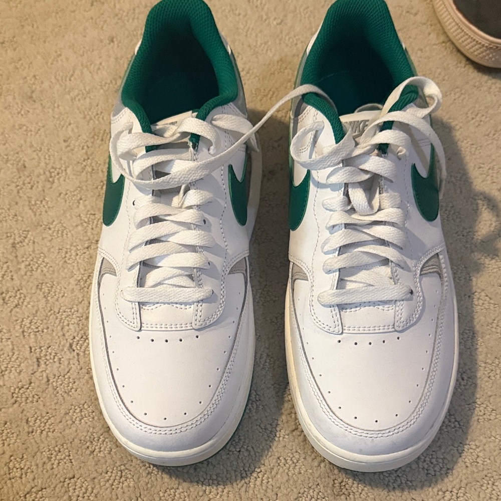 Nike White and Teal Athletic Shoes